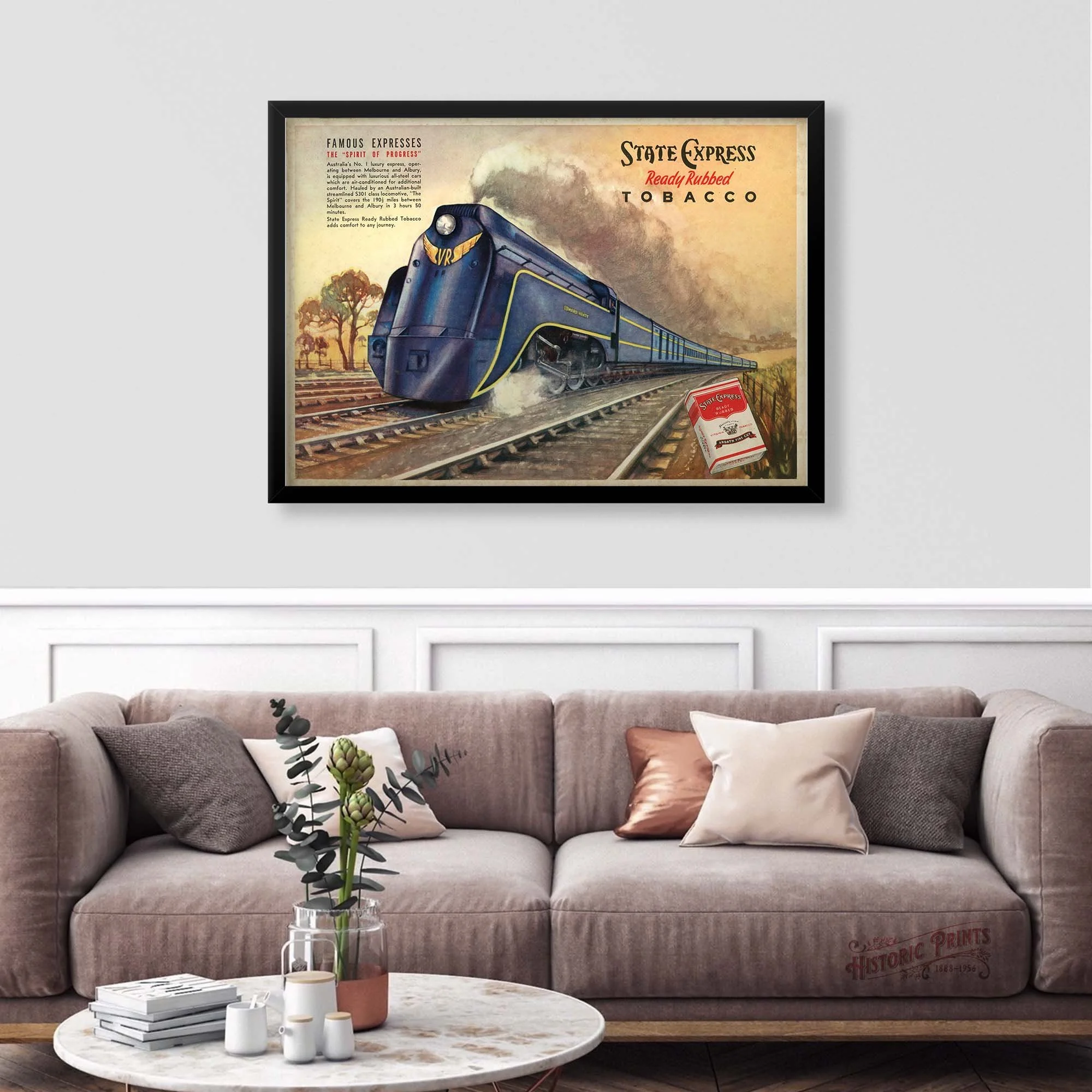 Victorian Railways The Spirit of Progress Advertisement Poster